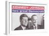 Campaign Poster, Kennedy-Johnson-null-Framed Art Print