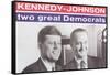 Campaign Poster, Kennedy-Johnson-null-Framed Stretched Canvas