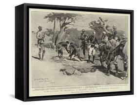 Campaigning in Rhodesia, a Ghastly Relic of Matabele Warfare-Charles Edwin Fripp-Framed Stretched Canvas