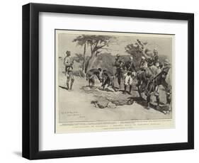 Campaigning in Rhodesia, a Ghastly Relic of Matabele Warfare-Charles Edwin Fripp-Framed Premium Giclee Print