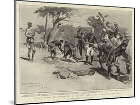 Campaigning in Rhodesia, a Ghastly Relic of Matabele Warfare-Charles Edwin Fripp-Mounted Giclee Print