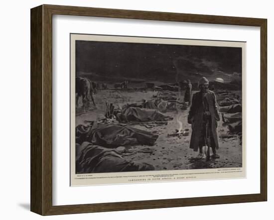 Campaigning in South Africa, a Night Bivouac-Frederic De Haenen-Framed Giclee Print