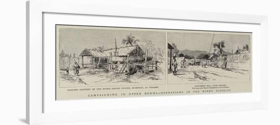 Campaigning in Upper Burma, Operations in the Minbu District-null-Framed Giclee Print