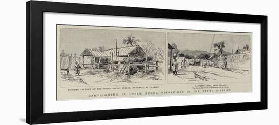 Campaigning in Upper Burma, Operations in the Minbu District-null-Framed Giclee Print