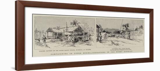 Campaigning in Upper Burma, Operations in the Minbu District-null-Framed Giclee Print