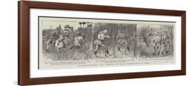 Campaigning in Upper Burma, Pursuing a Boh-null-Framed Giclee Print