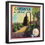 Campana Orange Label - Claremont, CA-Lantern Press-Framed Art Print