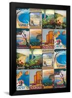 Campania- Vintage Italian Travel Poster-null-Framed Poster