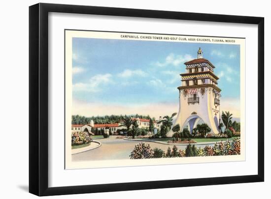 Campanile, Agua Caliente, Tijuana, Mexico-null-Framed Art Print