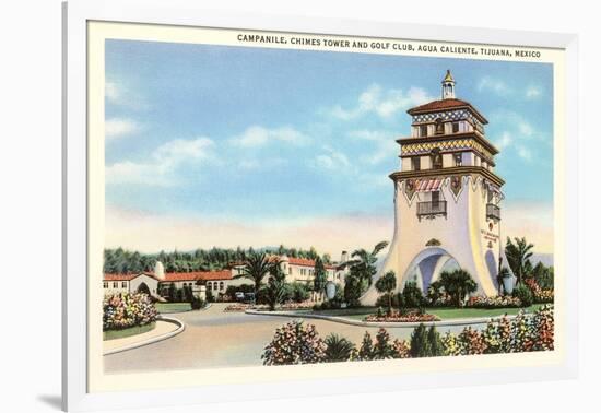 Campanile, Agua Caliente, Tijuana, Mexico-null-Framed Art Print