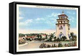 Campanile, Agua Caliente, Tijuana, Mexico-null-Framed Stretched Canvas