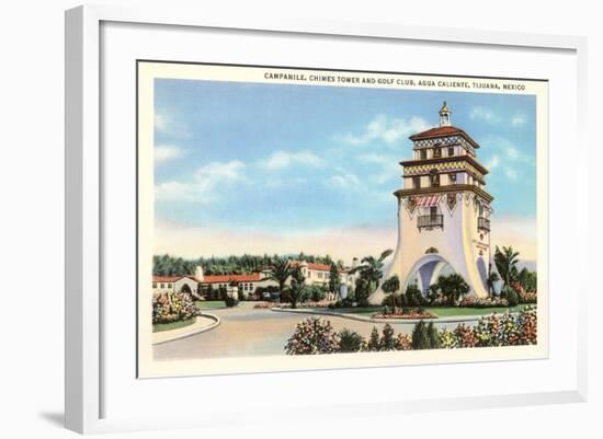 Campanile, Agua Caliente, Tijuana, Mexico-null-Framed Art Print