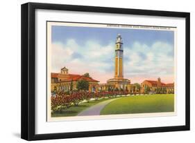 Campanile, LSU, Baton Rouge-null-Framed Art Print