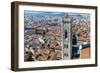 Campanile of Giotto and City View , Florence, Tuscany, Italy-Nico Tondini-Framed Photographic Print