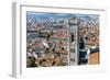 Campanile of Giotto and City View , Florence, Tuscany, Italy-Nico Tondini-Framed Photographic Print