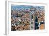 Campanile of Giotto and City View , Florence, Tuscany, Italy-Nico Tondini-Framed Photographic Print