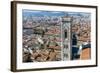 Campanile of Giotto and City View , Florence, Tuscany, Italy-Nico Tondini-Framed Photographic Print