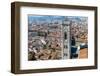 Campanile of Giotto and City View , Florence, Tuscany, Italy-Nico Tondini-Framed Photographic Print