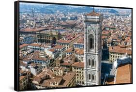 Campanile of Giotto and City View , Florence, Tuscany, Italy-Nico Tondini-Framed Stretched Canvas