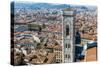 Campanile of Giotto and City View , Florence, Tuscany, Italy-Nico Tondini-Stretched Canvas