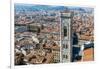 Campanile of Giotto and City View , Florence, Tuscany, Italy-Nico Tondini-Framed Photographic Print