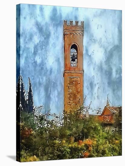 Campanile Perugia Italy-Dorothy Berry-Lound-Stretched Canvas
