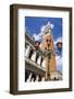 Campanile San Marcoand street lamp, Venice, Veneto, Italy-Russ Bishop-Framed Photographic Print