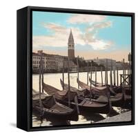 Campanile Vista with Gondolas #1-Alan Blaustein-Framed Stretched Canvas