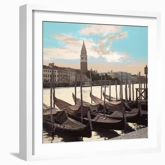 Campanile Vista with Gondolas #1-Alan Blaustein-Framed Photographic Print