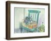 Campanulas and Daisies-Claire Spencer-Framed Giclee Print