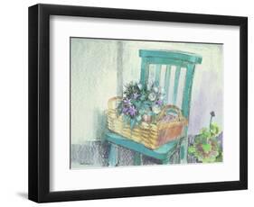 Campanulas and Daisies-Claire Spencer-Framed Giclee Print