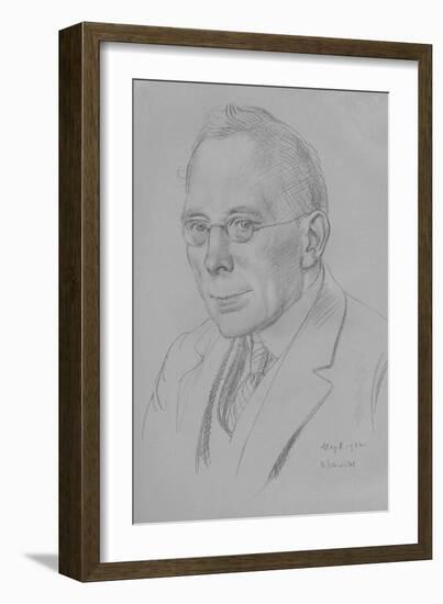 Campbell Dodgson, Keeper of Prints and Drawings, British Museum, 1912-32, 1932-Randolph Schwabe-Framed Giclee Print