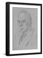 Campbell Dodgson, Keeper of Prints and Drawings, British Museum, 1912-32, 1932-Randolph Schwabe-Framed Giclee Print