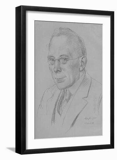 Campbell Dodgson, Keeper of Prints and Drawings, British Museum, 1912-32, 1932-Randolph Schwabe-Framed Giclee Print