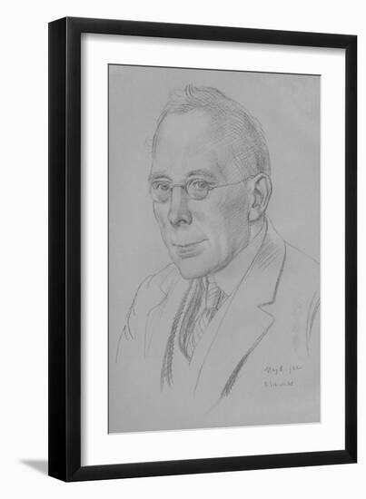 Campbell Dodgson, Keeper of Prints and Drawings, British Museum, 1912-32, 1932-Randolph Schwabe-Framed Premium Giclee Print