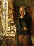 Our Village Clockmaker Solving a Problem-Campbell Jones-Giclee Print