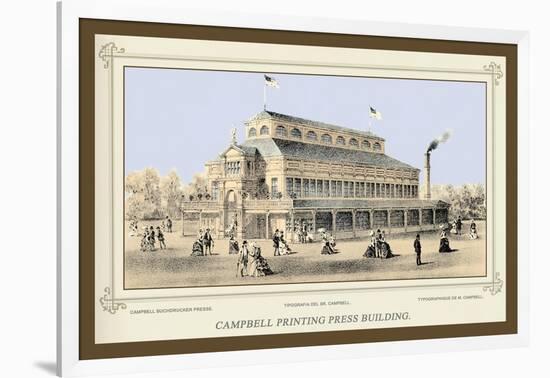 Campbell Printing Press Building, Centennial International Exhibition, 1876-Thompson Westcott-Framed Art Print