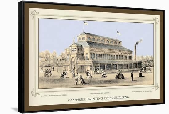 Campbell Printing Press Building, Centennial International Exhibition, 1876-Thompson Westcott-Framed Stretched Canvas