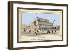 Campbell Printing Press Building, Centennial International Exhibition, 1876-Thompson Westcott-Framed Art Print