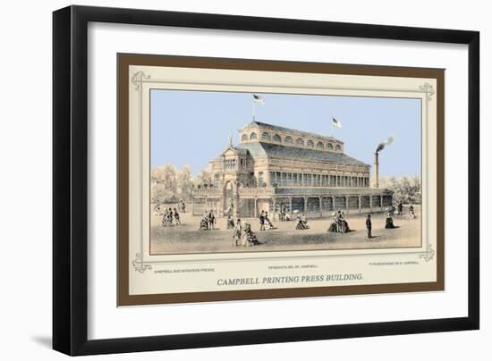 Campbell Printing Press Building, Centennial International Exhibition, 1876-Thompson Westcott-Framed Art Print