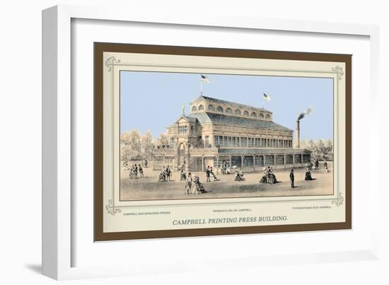 Campbell Printing Press Building, Centennial International Exhibition, 1876-Thompson Westcott-Framed Art Print