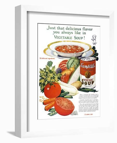 Campbell's Soup Ad, 1926-null-Framed Giclee Print