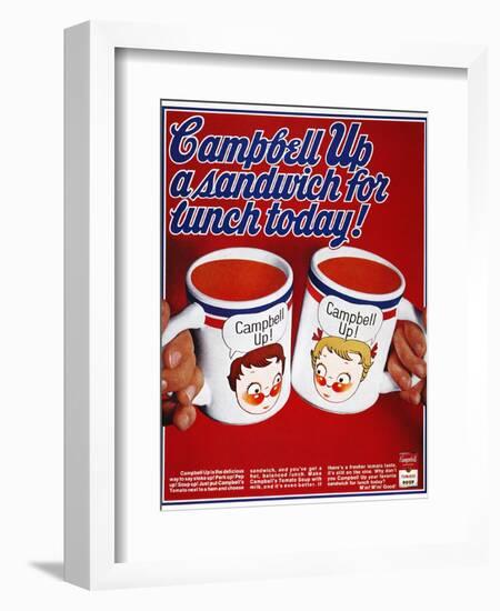 Campbell's Soup Ad, 1969-null-Framed Giclee Print