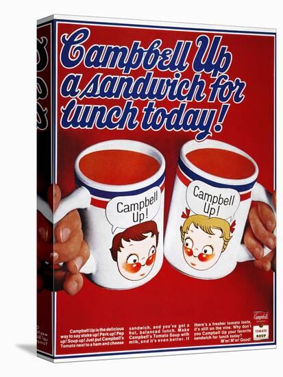 Campbell's Soup Ad, 1969-null-Stretched Canvas