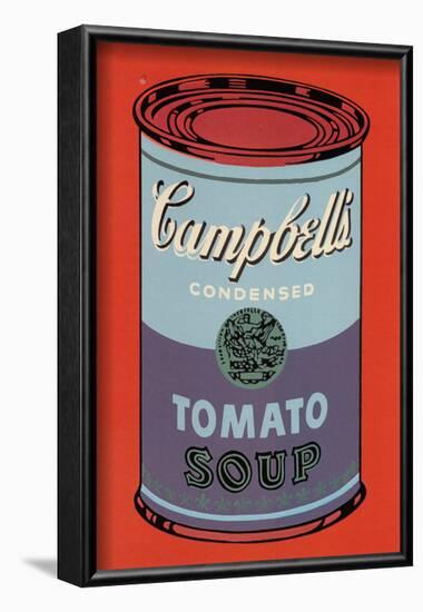 Campbell's Soup Can, 1965 (Blue and Purple)-Andy Warhol-Framed Art Print