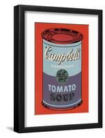 Campbell's Soup Can, 1965 (Blue and Purple)-Andy Warhol-Framed Art Print