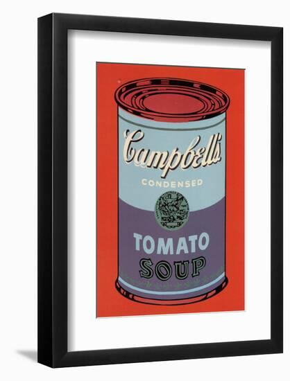 Campbell's Soup Can, 1965 (Blue and Purple)-Andy Warhol-Framed Art Print