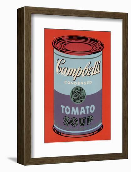 Campbell's Soup Can, 1965 (Blue and Purple)-Andy Warhol-Framed Art Print