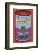 Campbell's Soup Can, 1965 (Blue and Purple)-Andy Warhol-Framed Giclee Print