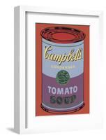Campbell's Soup Can, 1965 (Blue and Purple)-Andy Warhol-Framed Giclee Print